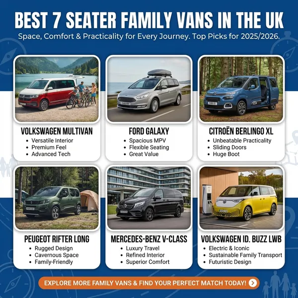 Best 7 Seater Family Vans in the UK